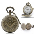 Masonic vintage style pocket watch